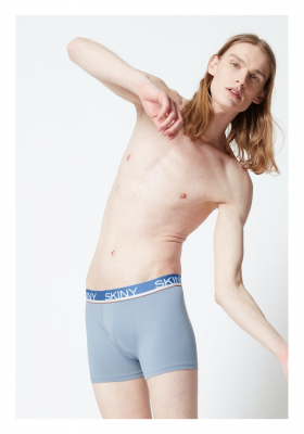 SKINY Cottton Multipack 6840, Kék-Szürke Boxernadrág Tripla Csomag