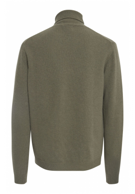 CASUAL FRIDAY Karl 3971, Zöld Kötött Gyapjú Garbo Pulóver, NOOS