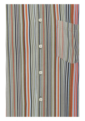 BLEND Agan 7693, Csíkos Rövid Ujjú Ing