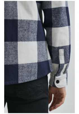BLEND Check 3130, Kék Ingkabát