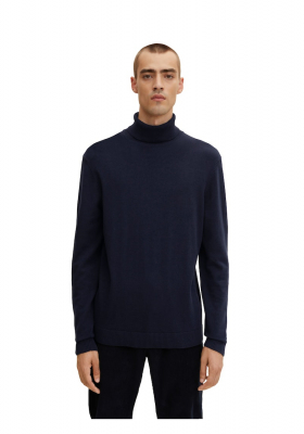 TOM TAILOR 2304, Kék Kötött Garbo Pulóver