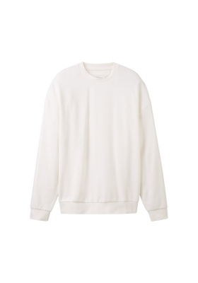 TOM TAILOR DENIM 9492, Fehér Hosszú Ujjú Pulóver