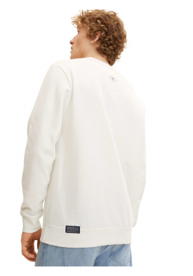 TOM TAILOR 2929 Fehér Környakú Pulóver