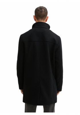 TOM TAILOR 3708, Fekete Szövetkabát