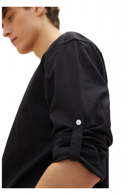 TOM TAILOR DENIM 2326 Fekete Hosszú Ujjú Ing