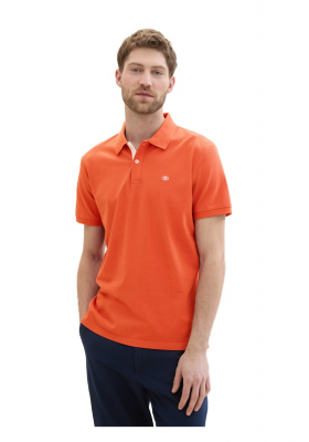 TOM TAILOR 1006, Narancs Rövid Ujjú Ingpóló