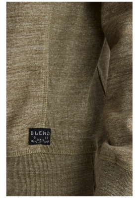 BLEND Alton 6979, Zöld Környakú Pulóver,