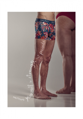 SKINY Cotton Multipack 6487, Kék Boxernadrág, Dupla Csomag