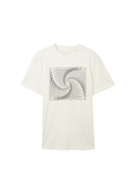 TOM TAILOR DENIM 7680, Fehér Rövid Ujjú Póló