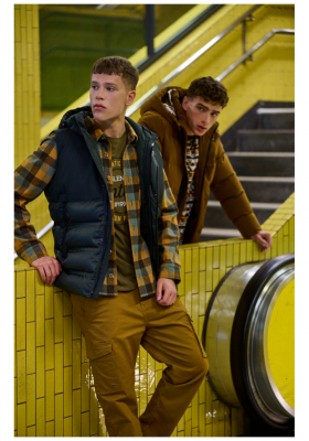 BLEND 4690, Zöld Bélelt Kapucnis Mellény