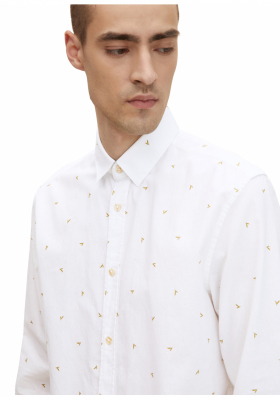 TOM TAILOR Birdy 9810, Fehér  Hosszú Ujjú Ing