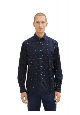 TOM TAILOR 2364, Kék Hosszú Ujjú Ing