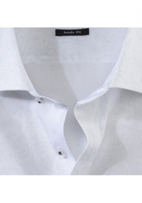 OLYMP Level Five 2110, Fehér Hosszú Ujjú Ing, Body fit, Royal Kent