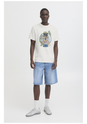 BLEND Jerron 8280, Fehér Rövid Ujjú Póló