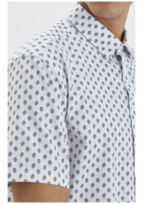 CASUAL FRIDAY Anton 3339, Fehér , Aprómintás Rövid Ujjú Ing 