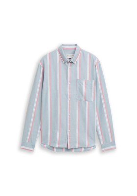 TOM TAILOR DENIM 9377, Kék Csíkos Hosszú Ing