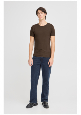 CASUAL FRIDAY David 3063, Sötétbarna Rövid Ujjú Póló