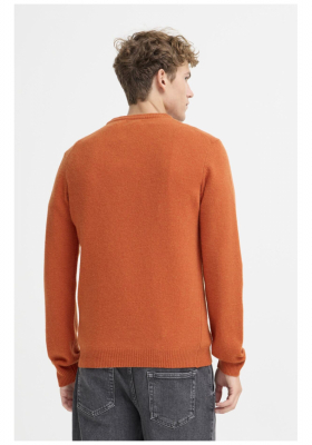 CASUAL FRIDAY Karl 3970, Narancs Kötött Gyapjú Pulóver NOOS