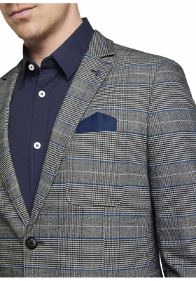 TOM TAILOR Checked 5384, Szürke Zakó