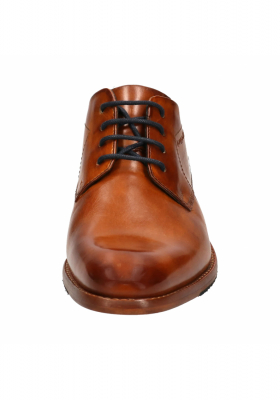 BUGATTI AEM01, Barna Bőr Alkalmi Cipő Cognac