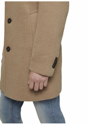 TOM TAILOR Wool 0691, Bézs  Szövetkabát