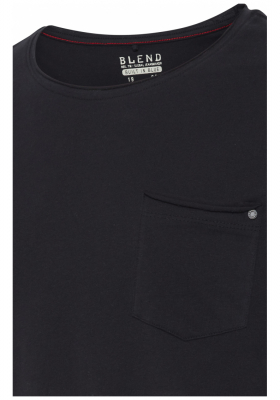 BLEND Noel 9766, Fekete Rövid Ujjú Póló