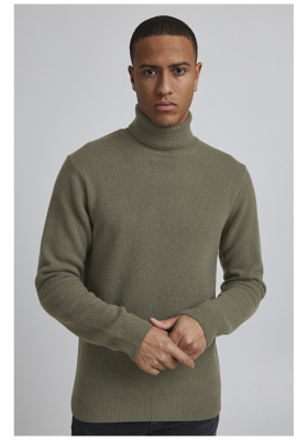 CASUAL FRIDAY Karl 3971, Zöld Kötött Gyapjú Garbo Pulóver, NOOS