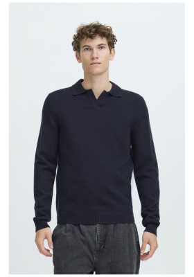 CASUAL FRIDAY Karl 5311, Sötétkék Kötött Pulóver