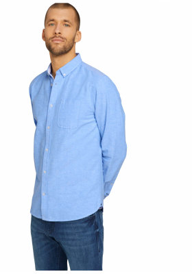 TOM TAILOR Oxford 3874, Világoskék Hosszú Ujjú Ing