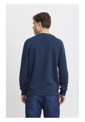 BLEND 7756, Sötétkék Környakú Pulóver Rider Monkey