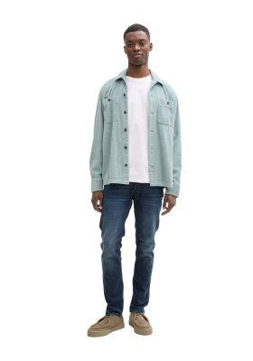 TOM TAILOR DENIM 3491, Gyöngyfehér Rövid Ujjú Póló