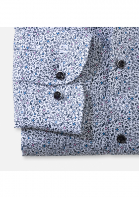 OLYMP Level Five 2180, Rózsaszín Hosszú Ujjú Ing, Body fit, Under Button-Down 