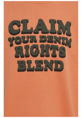 BLEND 4575, Narancssárga Környakú Pulóver