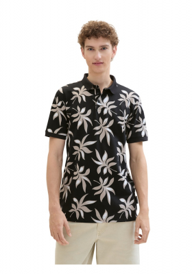 TOM TAILOR DENIM 2300, Levélmintás Ingpóló