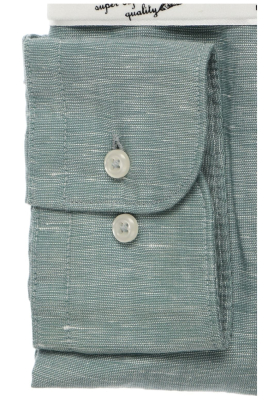 ETERNA 1863 Modern Fit 2355, Zöld Vászon Hosszú Ujjú Ing