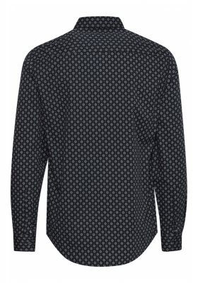 CASUAL FRIDAY Anton 5348, Sötétkék Mintás Hosszú Ujjú Ing