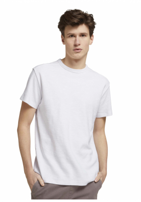 TOM TAILOR DENIM Relax 5127, Fehér Rövid Ujjú Póló