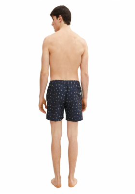 TOM TAILOR DENIM Palm Trees 9970, Kék Szörfnadrág