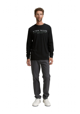 TOM TAILOR 7769, Fekete Hosszú Ujjú Póló