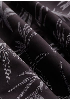 TOM TAILOR DENIM Palm Trees 9970, Fekete Szörfnadrág