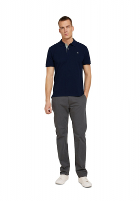 TOM TAILOR 7713, Sötétkék Rövid Ujjú Ingpóló