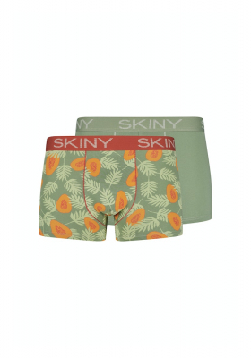 SKINY Cotton Multipack 6487, Green Papaya Boxeralsó, Dupla Csomag