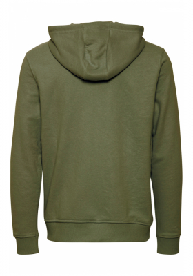 BLEND 5054, Zöld Cipzáras-Kapucnis Pulóver