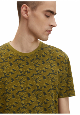 TOM TAILOR Camo 62, Zöld Rövid Ujjú Póló