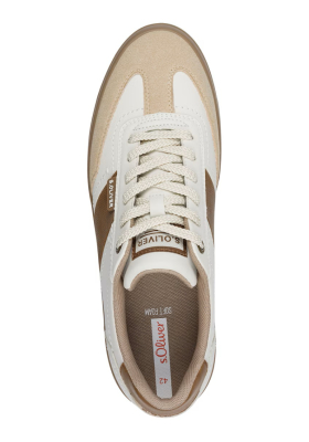 s.OLIVER 13609, Fehér-Bézs Sneaker