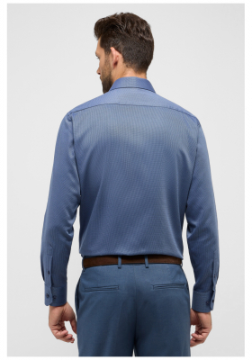 ETERNA Modern Fit 1178, Kék Hosszú Ing, Shark