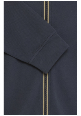 FQ1924 Dorval 0851, Kék Cipzáros Pulóver