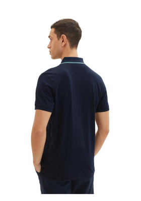 TOM TAILOR 5620, Sötétkék Rövid Ujjú Ingpóló