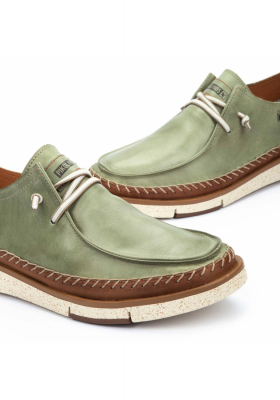 PIKOLINOS San Juan 4274C1, Borjúbőr Félcipő Mint Green