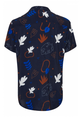 BLEND 5167, Kék Rövid Ujjú Ing, Regular fit